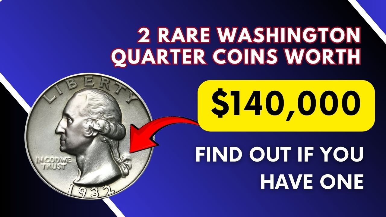 2 rare Washington Quarter coins worth up to $140,000, find out if you have one