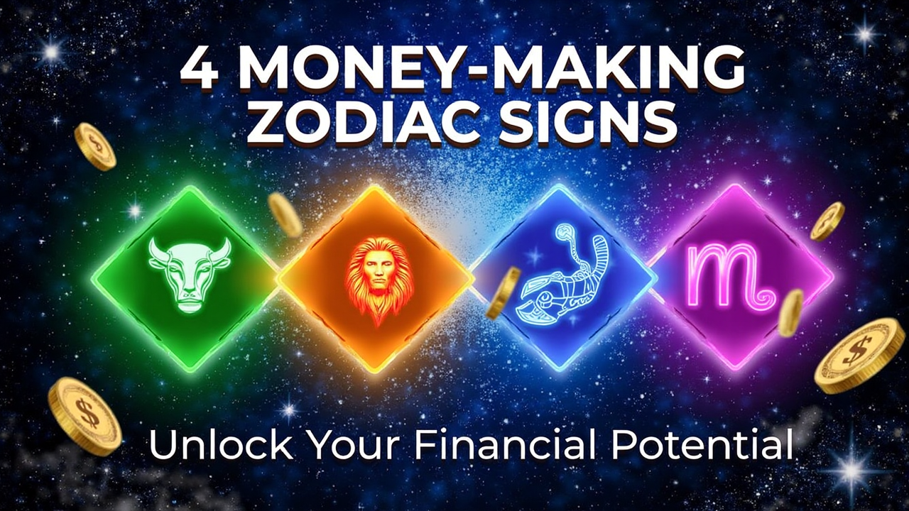 4 Zodiac Signs with Money-Making Skills