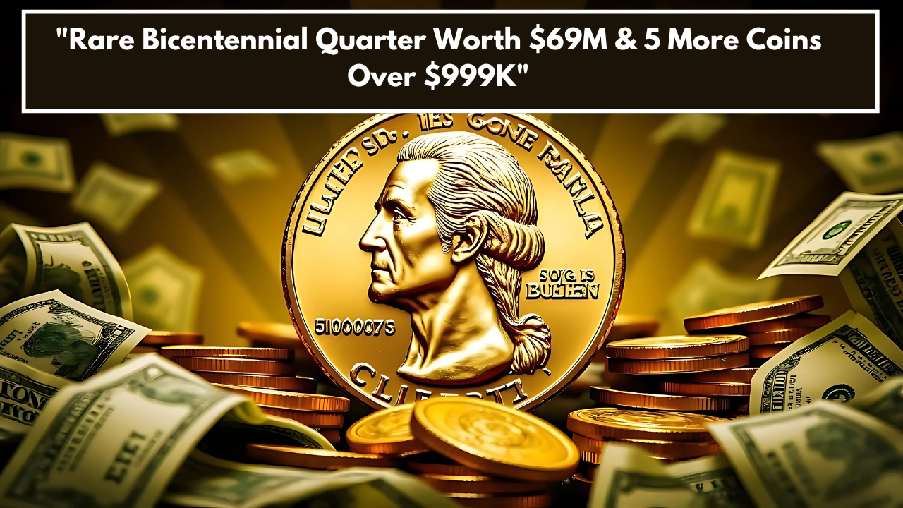 "Rare Bicentennial Quarter Worth $69M & 5 More Coins Over $999K"