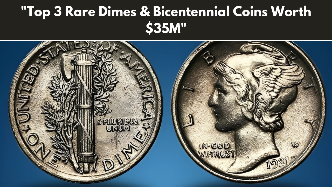 "Top 3 Rare Dimes & Bicentennial Coins Worth $35M"